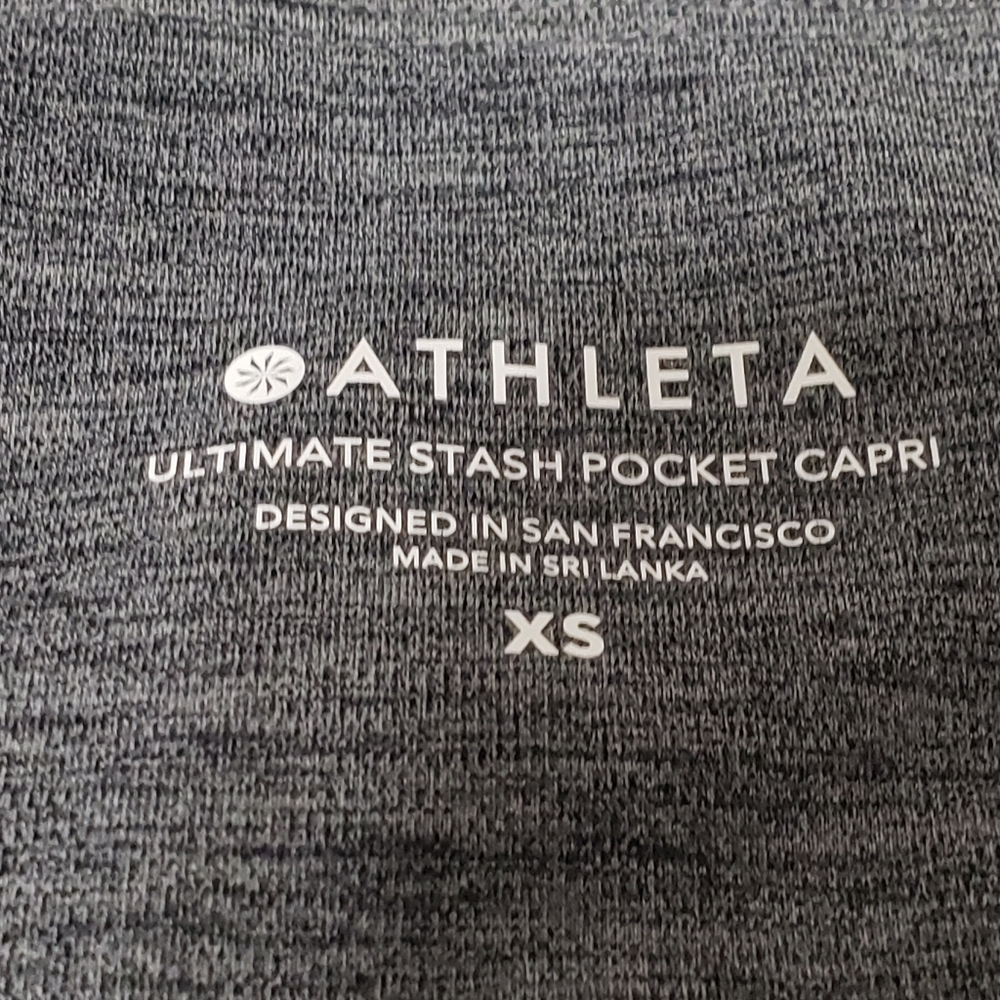 Athleta Sz XS Ultimate Stash Pocket Capri Gray - Picture 12 of 15
